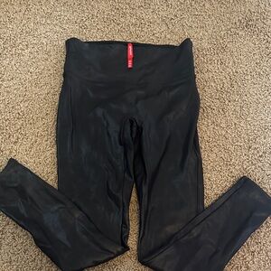 Black Spanx Faux Leather Leggings